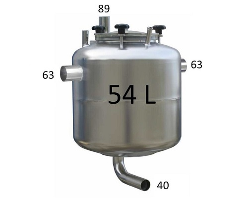Milking Machine  Milking Systems - Milking Equipment - 9010003 - UTV Vert.54L S (63) V89 O40 - Milk line - Milk Receivers HD